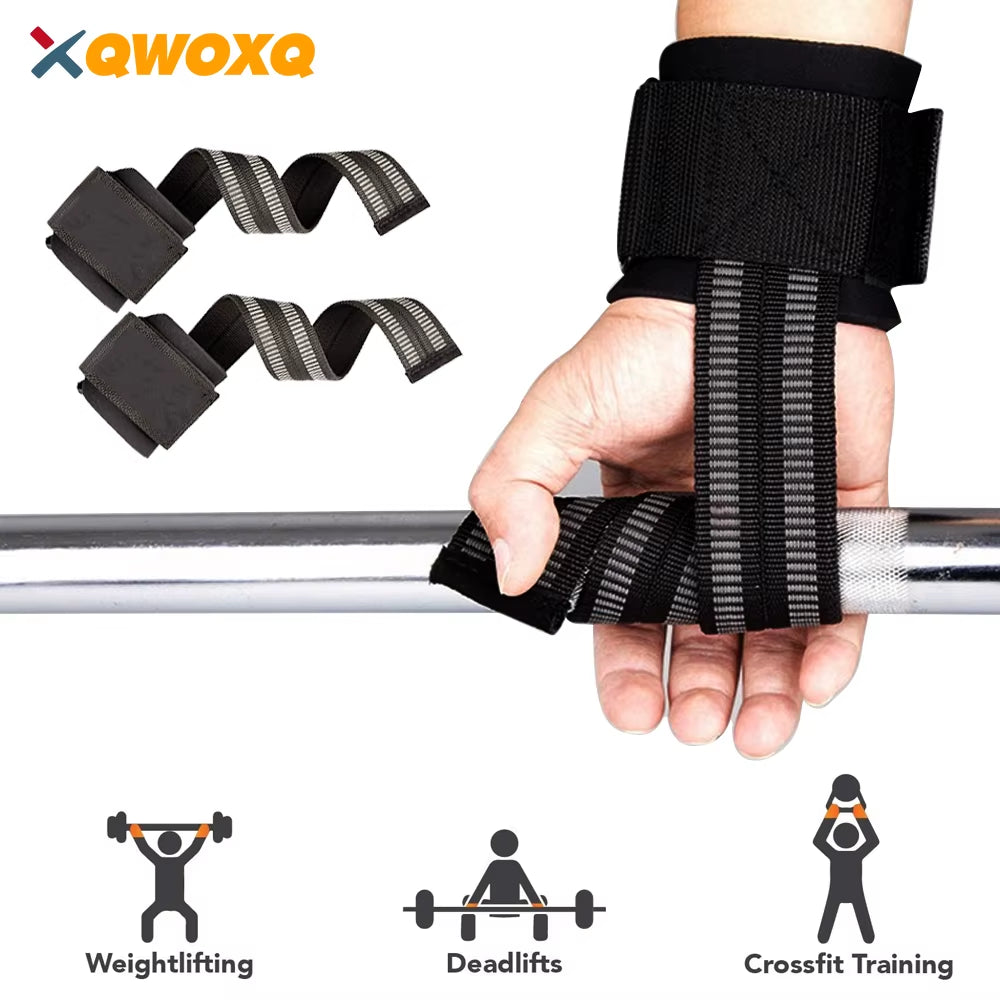 1 Pair Weight Lifting Straps with Wrist Support, Wrist Straps for Weightlifting, New Workout Wrist Wraps for Deadlifting in Gym